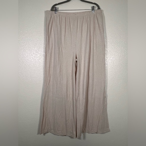 white birch Pants - White Birch Cream Wide Leg Pants 2X fits like 3X or 4X TALL